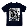 Sötétkék Ponyvaregény férfi rövid ujjú póló - Pulp Fiction