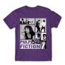 Sötétlila Ponyvaregény férfi rövid ujjú póló - Pulp Fiction