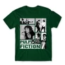Sötétzöld Ponyvaregény férfi rövid ujjú póló - Pulp Fiction