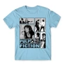 Világoskék Ponyvaregény férfi rövid ujjú póló - Pulp Fiction