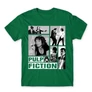 Zöld Ponyvaregény férfi rövid ujjú póló - Pulp Fiction