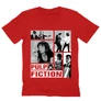Piros Ponyvaregény férfi V-nyakú póló - Pulp Fiction