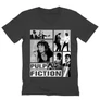 Sötétszürke Ponyvaregény férfi V-nyakú póló - Pulp Fiction