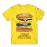 Citromsárga Ponyvaregény férfi rövid ujjú póló - Pulp Fiction burger