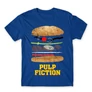 Királykék Ponyvaregény férfi rövid ujjú póló - Pulp Fiction burger