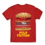 Kép 15/25 - Piros Ponyvaregény férfi rövid ujjú póló - Pulp Fiction burger