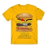 Kép 16/25 - Sárga Ponyvaregény férfi rövid ujjú póló - Pulp Fiction burger