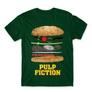 Kép 20/25 - Sötétzöld Ponyvaregény férfi rövid ujjú póló - Pulp Fiction burger