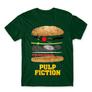 Kép 20/25 - Sötétzöld Ponyvaregény férfi rövid ujjú póló - Pulp Fiction burger