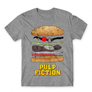 Kép 21/25 - Sportszürke Ponyvaregény férfi rövid ujjú póló - Pulp Fiction burger