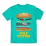 Kép 22/25 - Türkiz Ponyvaregény férfi rövid ujjú póló - Pulp Fiction burger
