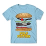 Kép 23/25 - Világoskék Ponyvaregény férfi rövid ujjú póló - Pulp Fiction burger