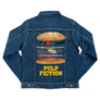 Kép 1/2 - Ponyvaregény unisex farmer kabát - Pulp Fiction burger