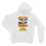 Fehér Ponyvaregény unisex kapucnis pulóver - Pulp Fiction burger