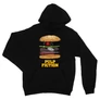 Fekete Ponyvaregény unisex kapucnis pulóver - Pulp Fiction burger