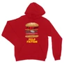 Piros Ponyvaregény unisex kapucnis pulóver - Pulp Fiction burger