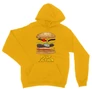 Sárga Ponyvaregény unisex kapucnis pulóver - Pulp Fiction burger