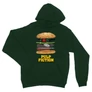 Sötétzöld Ponyvaregény unisex kapucnis pulóver - Pulp Fiction burger