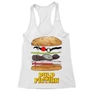 Fehér Ponyvaregény női trikó - Pulp Fiction burger