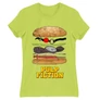 Almazöld Ponyvaregény női rövid ujjú póló - Pulp Fiction burger