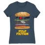 Denim Ponyvaregény női rövid ujjú póló - Pulp Fiction burger