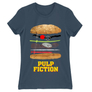 Kép 5/12 - Denim Ponyvaregény női rövid ujjú póló - Pulp Fiction burger
