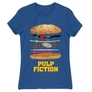 Kép 7/12 - Királykék Ponyvaregény női rövid ujjú póló - Pulp Fiction burger
