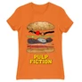 Narancs Ponyvaregény női rövid ujjú póló - Pulp Fiction burger