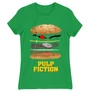 Zöld Ponyvaregény női rövid ujjú póló - Pulp Fiction burger