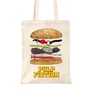 Homok Ponyvaregény vászontáska - Pulp Fiction burger