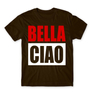 Kép 5/25 - Barna A nagy pénzrablás férfi rövid ujjú póló - Bella Ciao