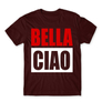 Kép 6/25 - Bordó A nagy pénzrablás férfi rövid ujjú póló - Bella Ciao