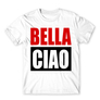 Kép 1/25 - Fehér A nagy pénzrablás férfi rövid ujjú póló - Bella Ciao