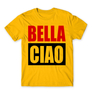 Kép 16/25 - Sárga A nagy pénzrablás férfi rövid ujjú póló - Bella Ciao