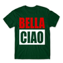 Kép 20/25 - Sötétzöld A nagy pénzrablás férfi rövid ujjú póló - Bella Ciao