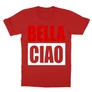 Piros A nagy pénzrablás gyerek rövid ujjú póló - Bella Ciao