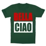 Sötétzöld A nagy pénzrablás gyerek rövid ujjú póló - Bella Ciao