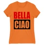 Narancs A nagy pénzrablás női rövid ujjú póló - Bella Ciao