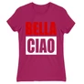 Pink A nagy pénzrablás női rövid ujjú póló - Bella Ciao