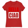 Piros A nagy pénzrablás női rövid ujjú póló - Bella Ciao