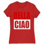 Kép 12/22 - Piros A nagy pénzrablás női rövid ujjú póló - Bella Ciao