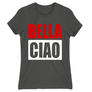 Kép 16/22 - Sötétszürke A nagy pénzrablás női rövid ujjú póló - Bella Ciao