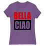 Kép 21/22 - Világoslila A nagy pénzrablás női rövid ujjú póló - Bella Ciao