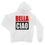 Fehér A nagy pénzrablás unisex kapucnis pulóver - Bella Ciao