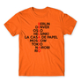 Kép 14/25 - Narancs A nagy pénzrablás férfi rövid ujjú póló - Money Heist Names