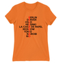 Kép 10/22 - Narancs A nagy pénzrablás női rövid ujjú póló - Money Heist Names