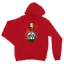 Piros A nagy pénzrablás unisex kapucnis pulóver - Money Heist Staircase