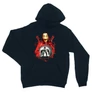 Sötétkék A nagy pénzrablás unisex kapucnis pulóver - Money Heist Staircase