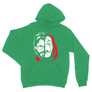 Kép 10/10 - Zöld A nagy pénzrablás unisex kapucnis pulóver - Professzor Face