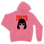 Világos rózsasín A nagy pénzrablás unisex kapucnis pulóver- Tokyo